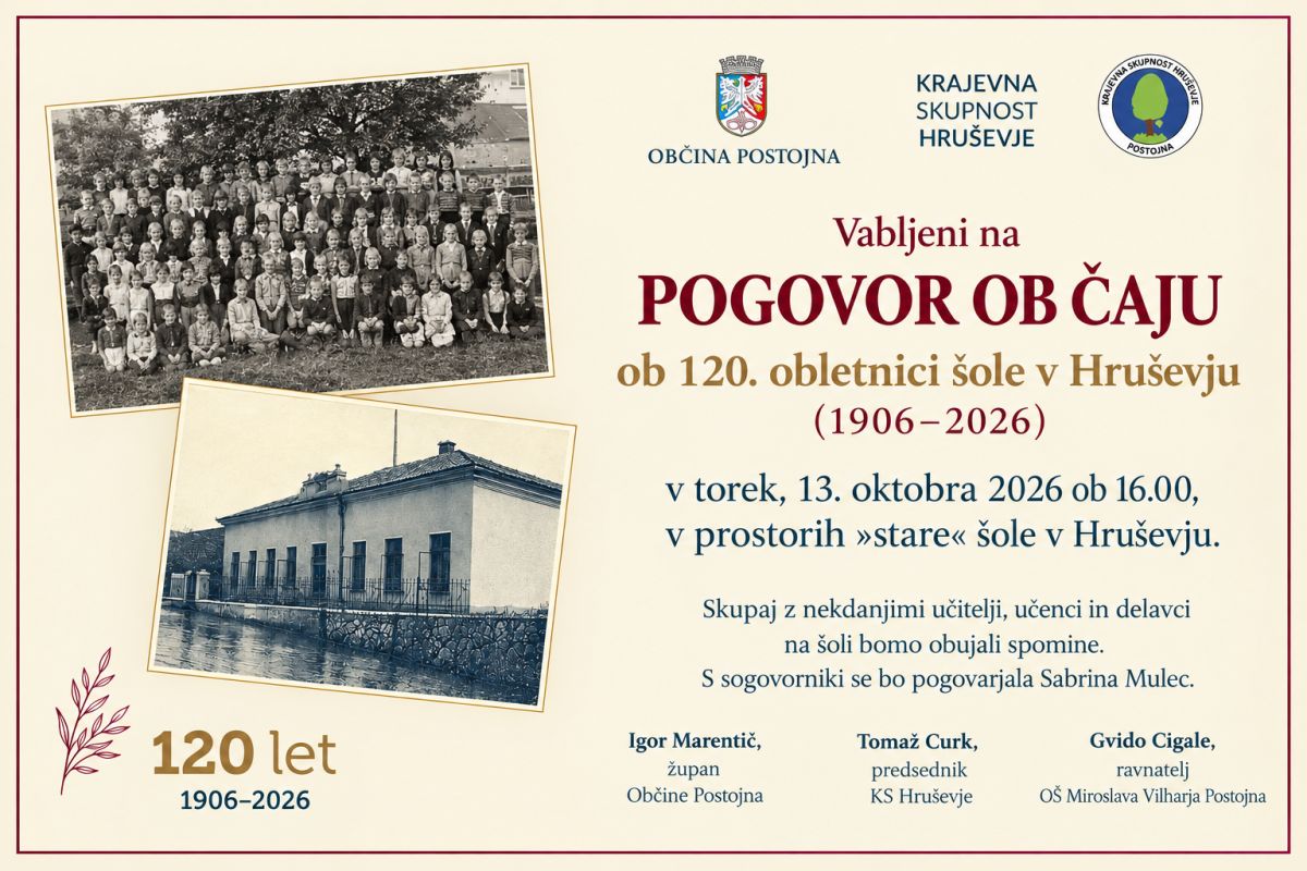 Pogovor ob čaju_ 120 let šole v Hruševju